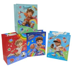 Bolsa de regalo infantil con relieve chica 23 cm