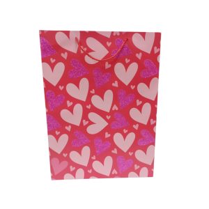 Bolsa de regalo grande con brillo