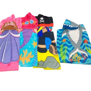 Poncho infantil de microfibra