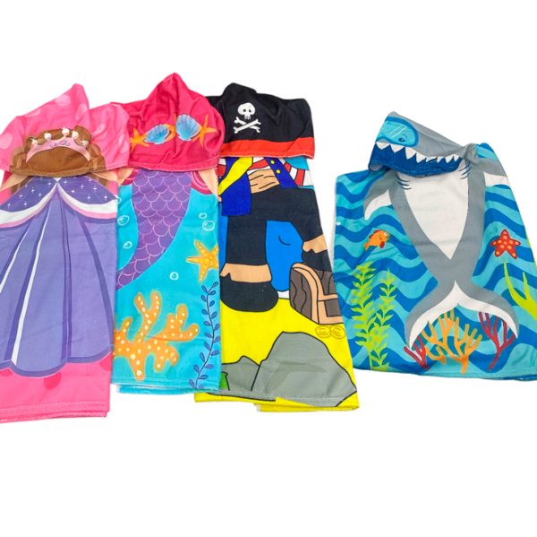Poncho infantil de microfibra