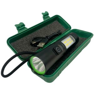 Linterna tacticadoble panel usb