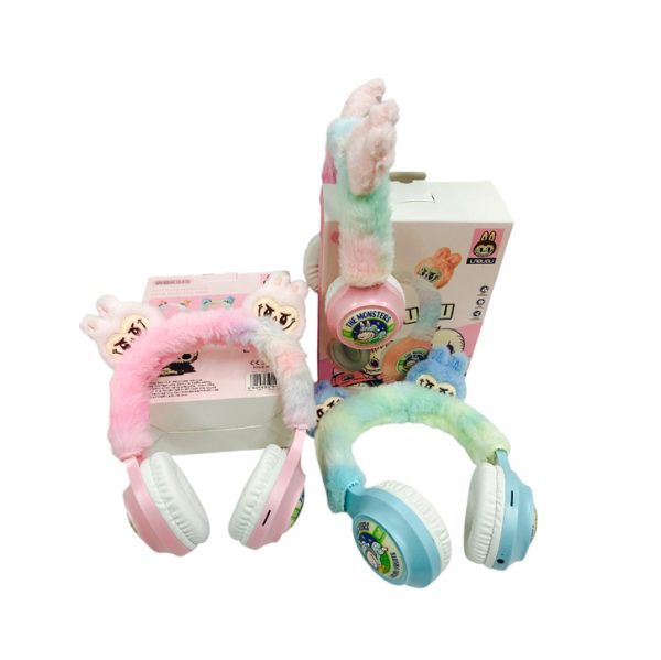 Auriculares vincha de peluche Labubu