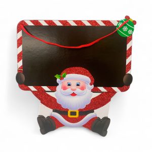 Cartel navideño con pizzarra