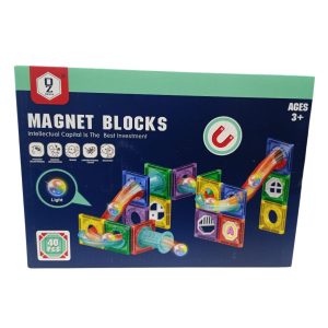 Juego magnetic x40 pzas con luz