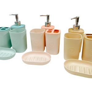 Set de ba?o plastico x4