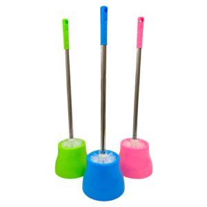 Cepillo limpia inodoro plastico