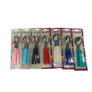 Cuchara x3 carol mango plastico enn blister