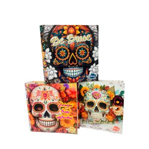 Carpeta 3 anillos cartonee inkdrop calavera