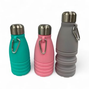 Botella plegable de silicona pelota