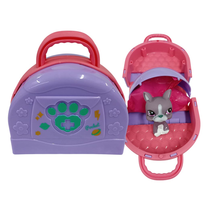 Mascota en valija cuna