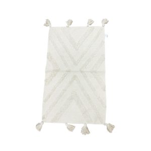 Alfombra rustica con flecos 80x50