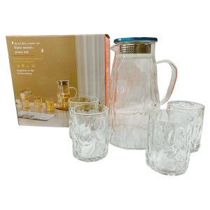 Set de jarra 1.2l + 6 vasos de vidrio