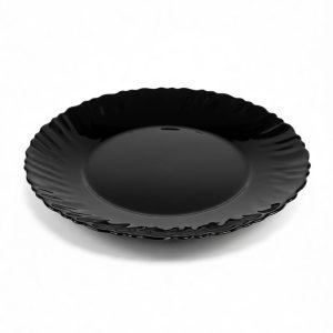 Plato postre negro 19cm