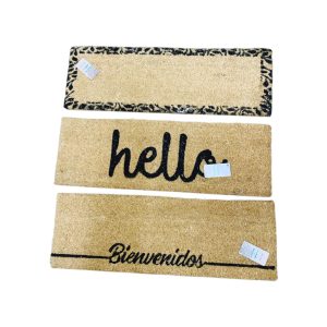 Felpudo de yute con frases 75 cm art.135008