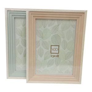 Portarretrato madera y plastico 13x18