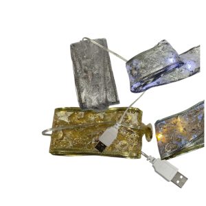 Cinta de gasa con luz usb 2m