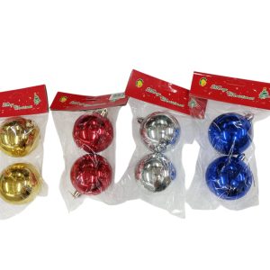 Bolas navideñas lisas x2 n7 art.700g
