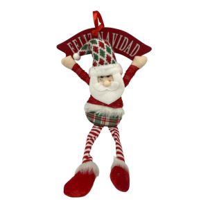 Colgante Papa Noel feliz navidad