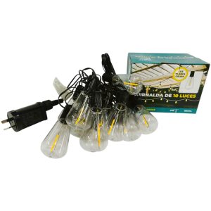 Guirnalda x10 luces lamparitas 15m art.301037