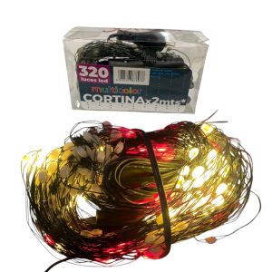 Cortina de luces multicolor x320 2m art.301039