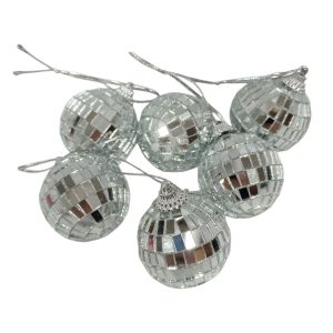 Bolas navideñas espejadas x6 4 art.303617