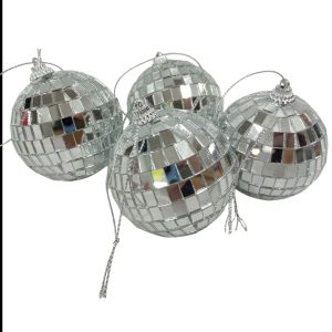 Bolas navideñas espejadas x4 n6 art.303619