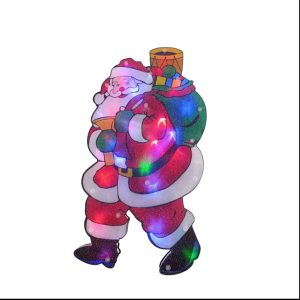 Cartel papa noel con luz artns410469