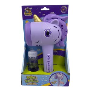 Pistola burbujero unicornio 20cm