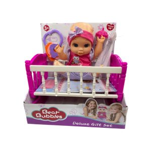 Bebe con cuna y accesorios art.b036-0103