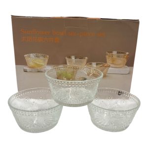 Compoteras de vidrio labradas x6