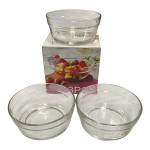Bowls de vidrio x3