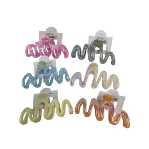 Broche para el pelo zigzag nacarado