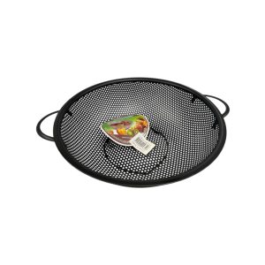 Frutera de acero negro 25.5 cm