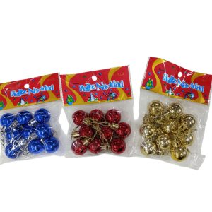 Bolas navideñas lisas x 9 2.5 cm art.25b