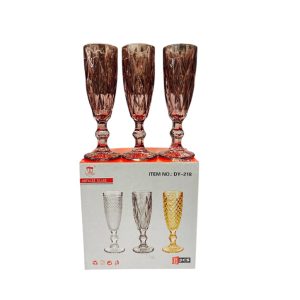Copas de champagne x6 violetas 200ml
