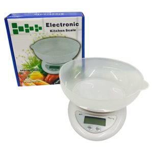 Balanza digital de cocina con bowl 5kg