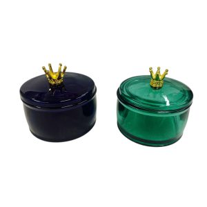 Caramelera de vidrio color coronita