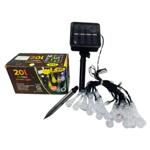 Luz led solar 20 gotas de agua art.13627