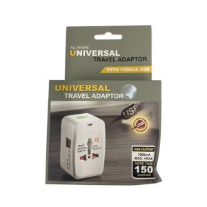 Adaptador de viaje con 2 usb art.15178