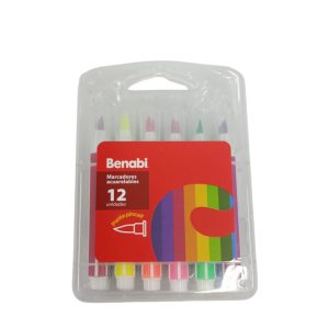 Marcadores acuarables x12