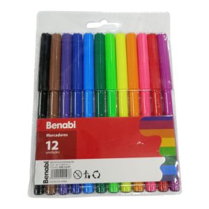 Marcadores x12 punta pincel