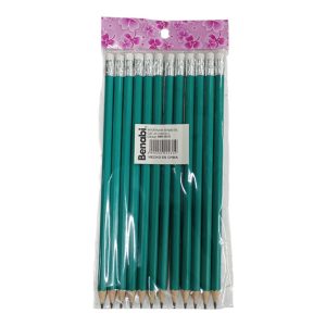 Lapiz negro con goma x12