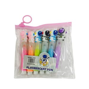 Resaltador astronauta fluo x6