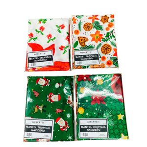 Mantel navideño tropical 1.5x2m