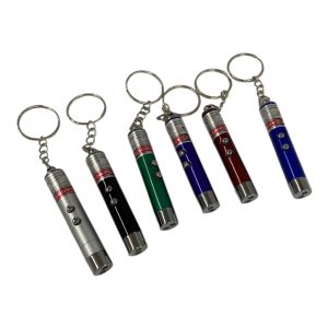 Llavero linterna mini con laser