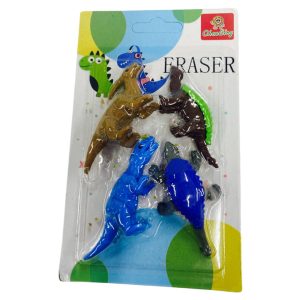 Goma de borrar dinosaurio x4
