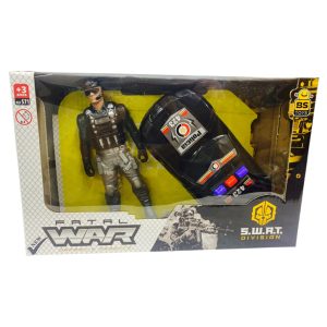 Muñeco policia con auto