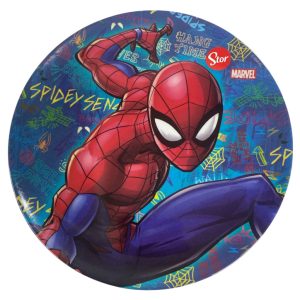Plato infantil melamina spiderman