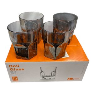 Vasos de vidrio x6 fume 285ml art.yw5988