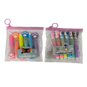 Resaltador astronauta/huellas fluo x6 art.53627